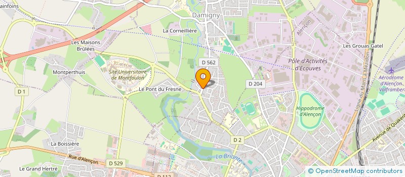 localisation de l'entreprise SCI DU FRESNE à DAMIGNY
