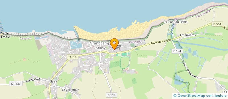 localisation de l'entreprise SCI DU FRESNE  GRANDCAMP-MAISY