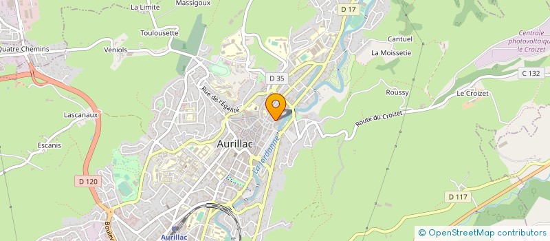 localisation de l'entreprise SCI DU FROMAGE à AURILLAC