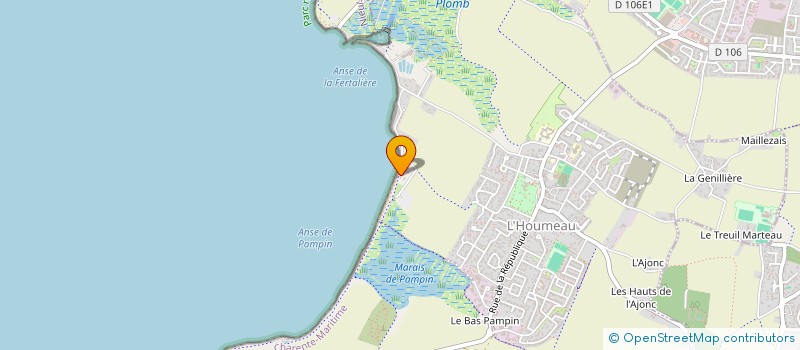 localisation de l'entreprise SCI DU FRONT DE MER  L'HOUMEAU