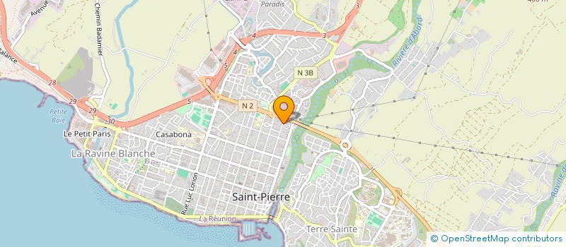 localisation de l'entreprise SCI DU FRONT DE MER à SAINT-PIERRE