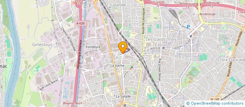 localisation de l'entreprise SCI DU FRONTON  TOULOUSE
