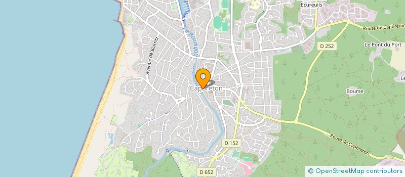 localisation de l'entreprise SCI DU FRONTON à CAPBRETON