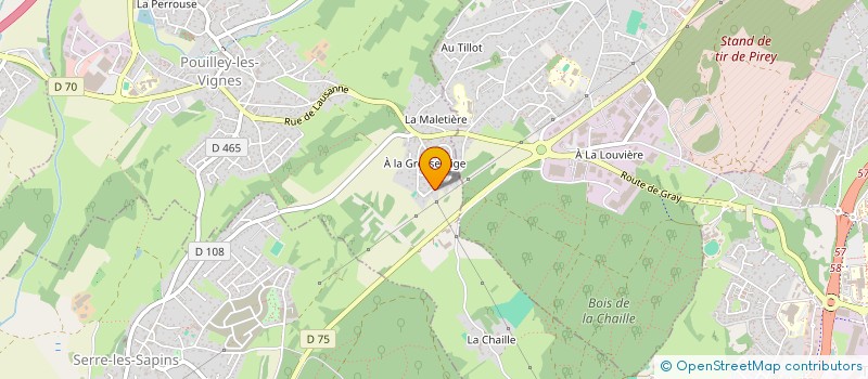 localisation de l'entreprise SCI DU FUDE  POUILLEY-LES-VIGNES