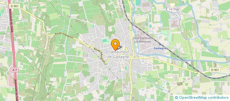 localisation de l'entreprise SCI DU GADAOU  CHATEAUNEUF-DE-GADAGNE