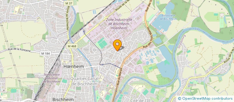 localisation de l'entreprise SCI DU GALET  HNHEIM