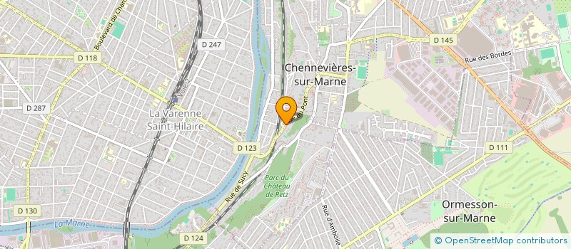 localisation de l'entreprise SCI DU GALET  CHENNEVIERES-SUR-MARNE