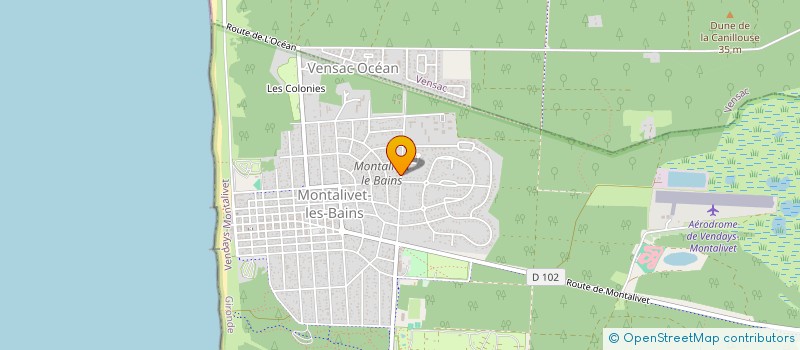 localisation de l'entreprise SCI DU GALIPOT  VENDAYS-MONTALIVET