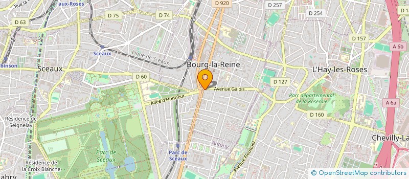 localisation de l'entreprise SCI DU GALOIS à BOURG-LA-REINE
