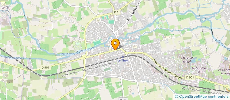 localisation de l'entreprise SCI DU GAOU  LE THOR