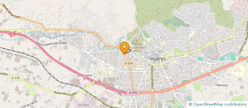 localisation de l'entreprise SCI DU GAPEAU  HYERES