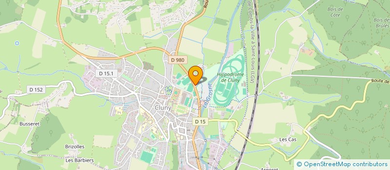 localisation de l'entreprise SCI DU GARAGE  CLUNY