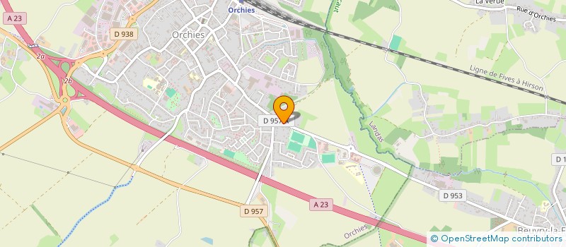 localisation de l'entreprise SCI DU GARAGE DES FLANDRES  ORCHIES