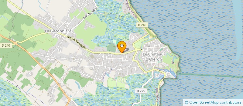 localisation de l'entreprise SCI DU GARAGE OLERONNAIS  LE CHATEAU-D'OLERON