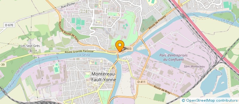 localisation de l'entreprise SCI DU GARAGE ST MARTIN à MONTEREAU-FAULT-YONNE