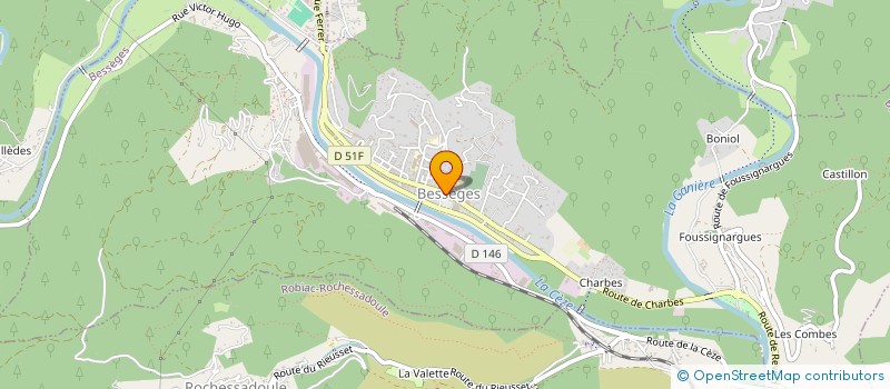 localisation de l'entreprise SCI DU GARD  BESSEGES