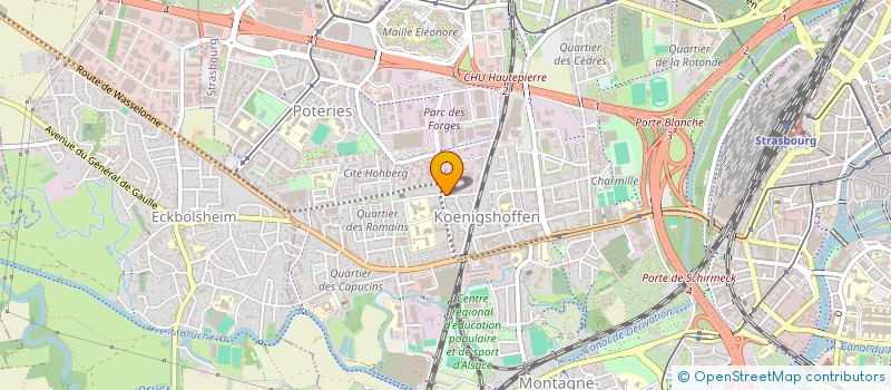 localisation de l'entreprise SCI DU GARD ET DU MIDI  STRASBOURG