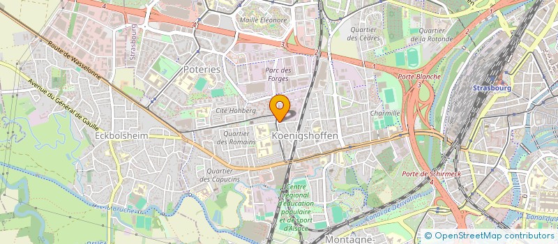 localisation de l'entreprise SCI DU GARD ET DU MIDI II  STRASBOURG