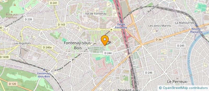 localisation de l'entreprise SCI DU GARDERA à FONTENAY-SOUS-BOIS