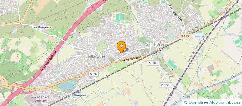 localisation de l'entreprise SCI DU GARDIAN  BAILLARGUES