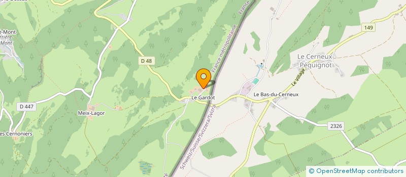 localisation de l'entreprise SCI DU GARDOT  MONTLEBON