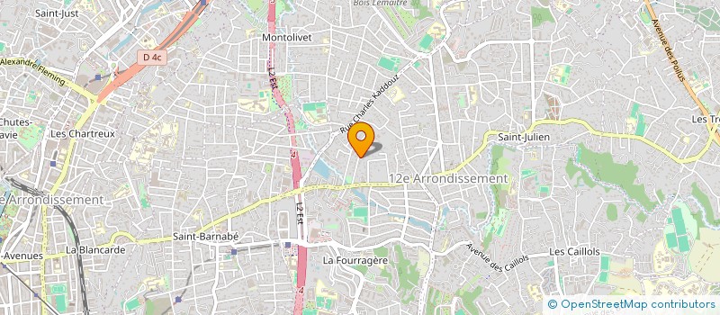 localisation de l'entreprise SCI DU GARLABAN à MARSEILLE