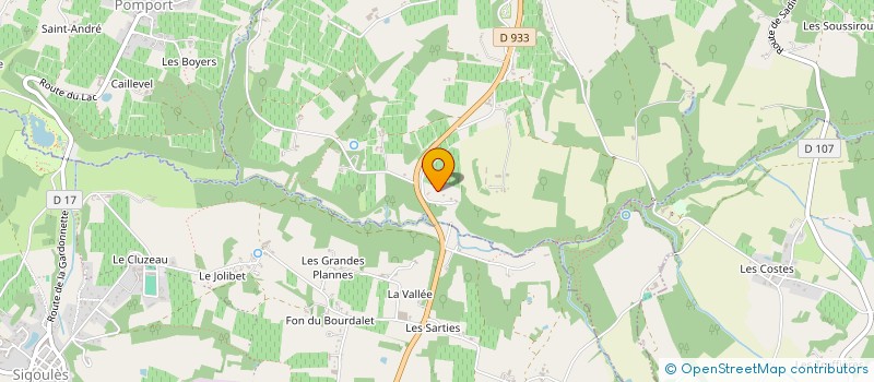 localisation de l'entreprise SCI DU GARRY  THENAC