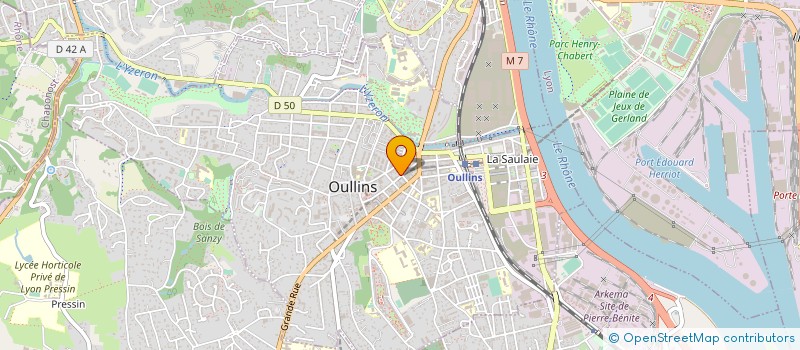 localisation de l'entreprise SCI DU GATINAIS  OULLINS-PIERRE-BENITE