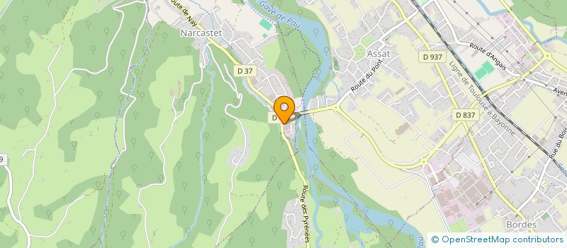 localisation de l'entreprise SCI DU GAVE  ASSAT