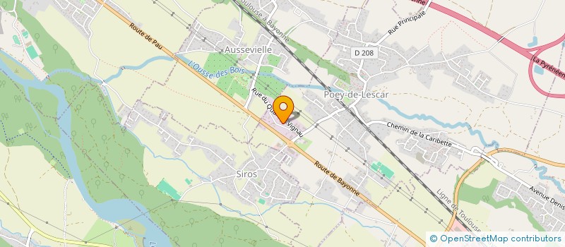 localisation de l'entreprise SCI DU GAVE  POEY-DE-LESCAR