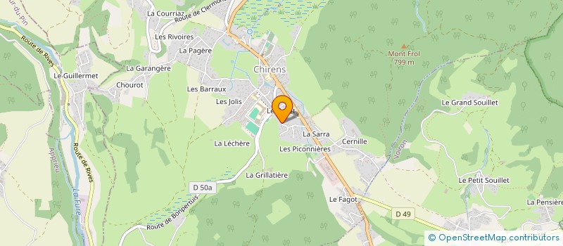 localisation de l'entreprise SCI DU GAYET NALLET AND CO  CHIRENS