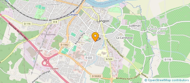 localisation de l'entreprise SCI DU GAZ à LANGON