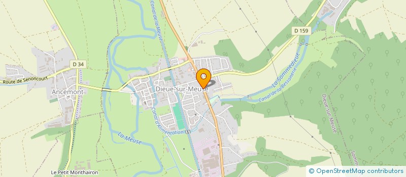 localisation de l'entreprise SCI DU GAZERAN à DIEUE-SUR-MEUSE