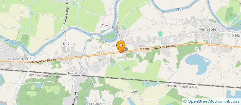 localisation de l'entreprise SCI DU GAZINET  MONTPON-MENESTEROL