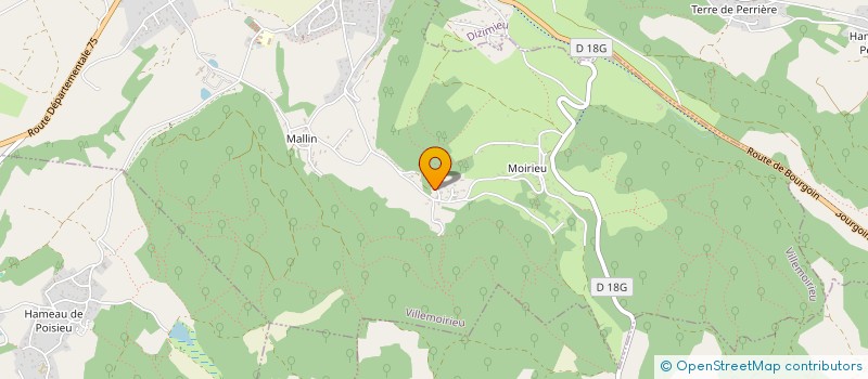 localisation de l'entreprise SCI DU GEAI  VILLEMOIRIEU