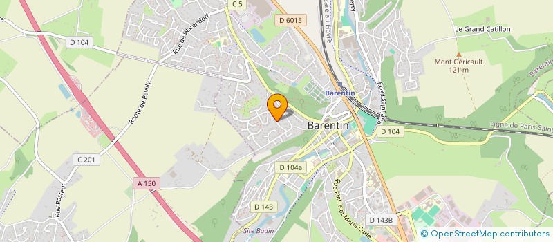 localisation de l'entreprise SCI DU GEFOL  BARENTIN