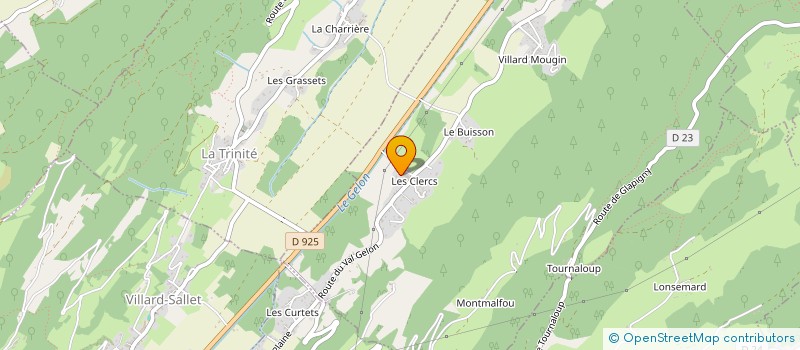 localisation de l'entreprise SCI DU GELON  VILLARD-LEGER