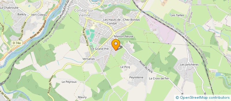 localisation de l'entreprise SCI DU GENERAL  CONDAT-SUR-VIENNE