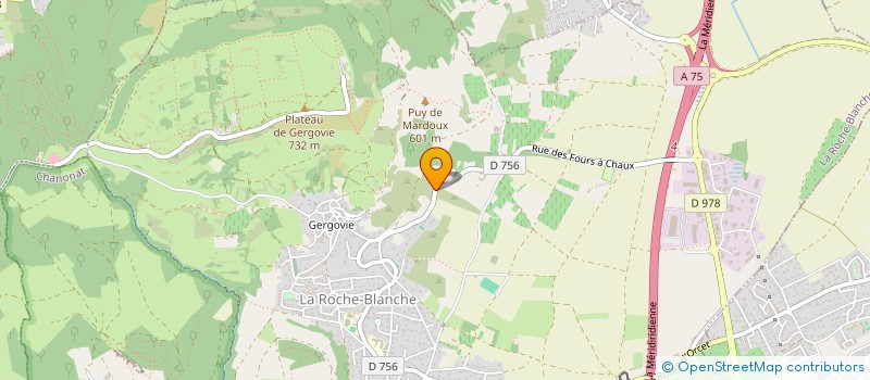 localisation de l'entreprise SCI DU GENERAL  LA ROCHE-BLANCHE