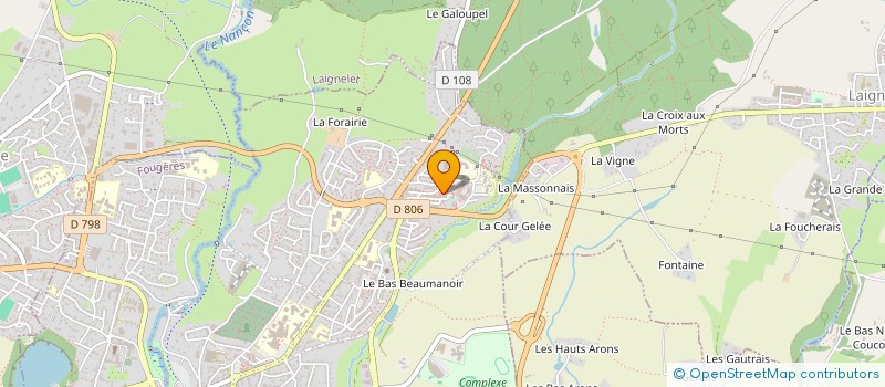 localisation de l'entreprise SCI DU GENERAL  FOUGERES