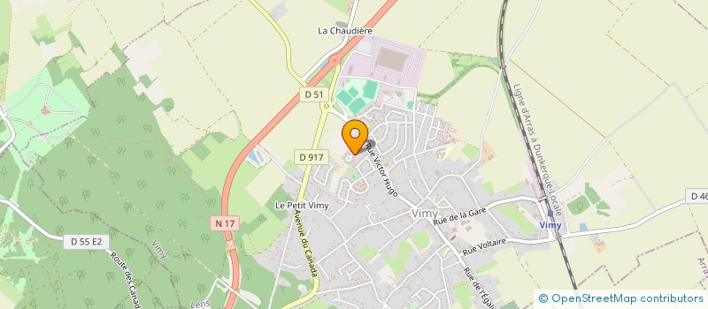 localisation de l'entreprise SCI DU GENERAL DE GAULLE à VIMY