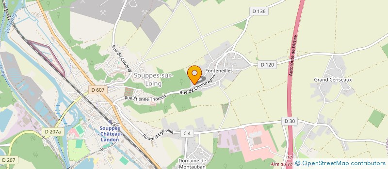 localisation de l'entreprise SCI DU GENIE  SOUPPES-SUR-LOING