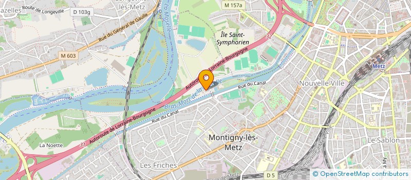localisation de l'entreprise SCI DU GENIE DE NANCY à MONTIGNY-LES-METZ