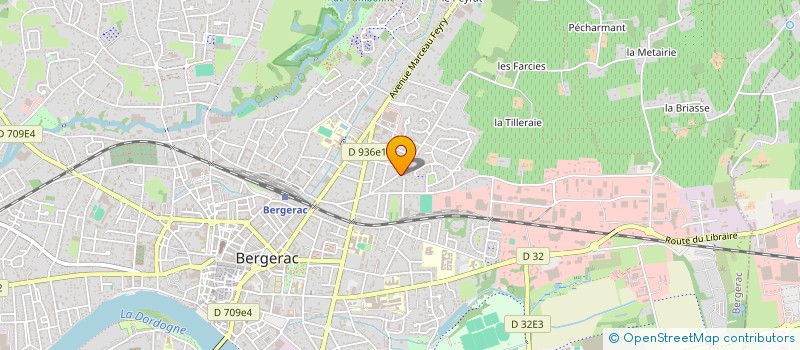 localisation de l'entreprise SCI DU GEORGINA à BERGERAC
