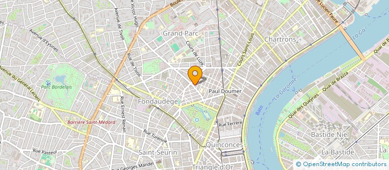 localisation de l'entreprise SCI DU GESTAS  BORDEAUX