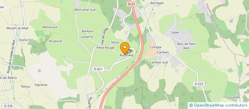 localisation de l'entreprise SCI DU GEVAUDAN  PUJOLS