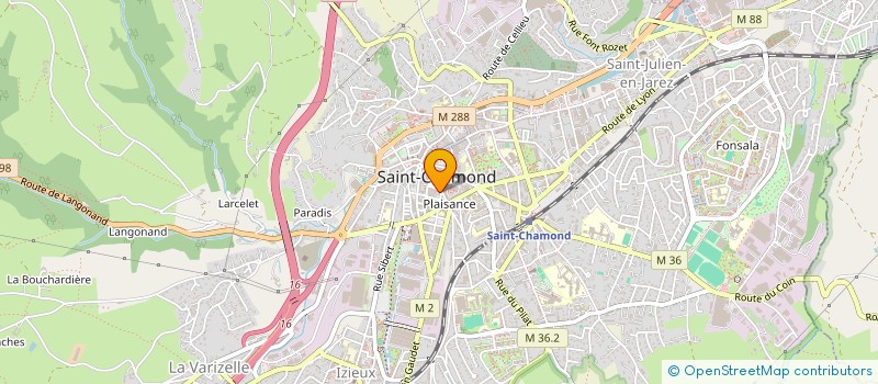 localisation de l'entreprise SCI DU GEVAUDAN  SAINT-CHAMOND