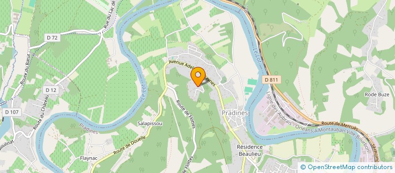 localisation de l'entreprise SCI DU GEVAUDAN  PRADINES