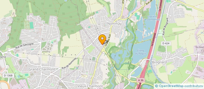 localisation de l'entreprise SCI DU GIBOULON  NOMMAY