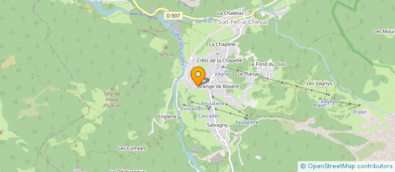 localisation de l'entreprise SCI DU GIFFRE  SIXT-FER-A-CHEVAL